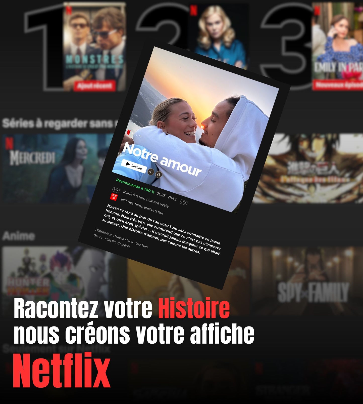 Votre histoire mérite son affiche Netflix
